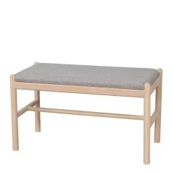 Wohnen Küchenbänke|Sitzbank*Bank mit einem Sitzplatz in Whitewash Eiche - Ulvinzo