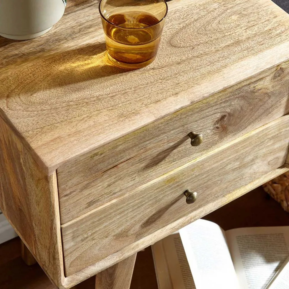 Wohnen Schuhschränke*Bank mit Schubladen aus Mangobaum Massivholz - Basserini