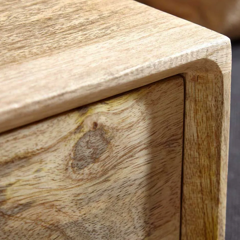 Wohnen Schuhschränke*Bank mit Schubladen aus Mangobaum Massivholz - Basserini