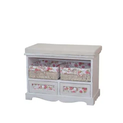 Wohnen Shabby Chic Möbel|Vintage Möbel*Bankkommode Bahama in Weiß