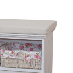 Wohnen Shabby Chic Möbel|Vintage Möbel*Bankkommode Bahama in Weiß