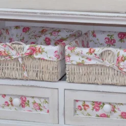Wohnen Shabby Chic Möbel|Vintage Möbel*Bankkommode Bahama in Weiß
