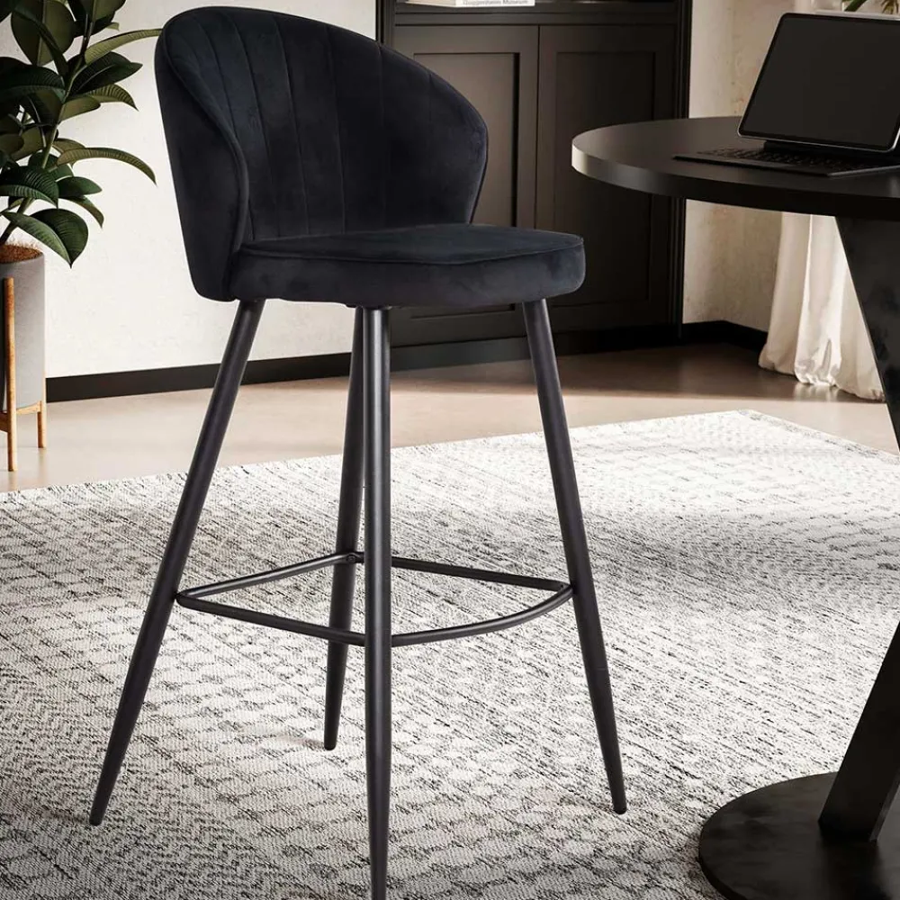 Wohnen Bar Polsterstuhl mit 70 cm Sitzhöhe - Tamdato (2er Set)