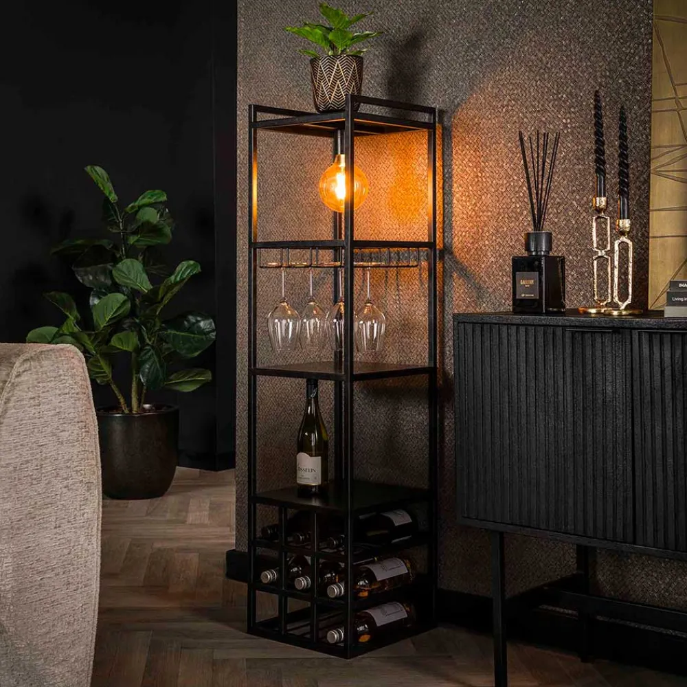 Wohnen Esszimmerregale|Regale*Bar Regal mit Licht im Industrial Design - Levanton