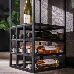 Wohnen Esszimmerregale|Regale*Bar Regal mit Licht im Industrial Design - Levanton