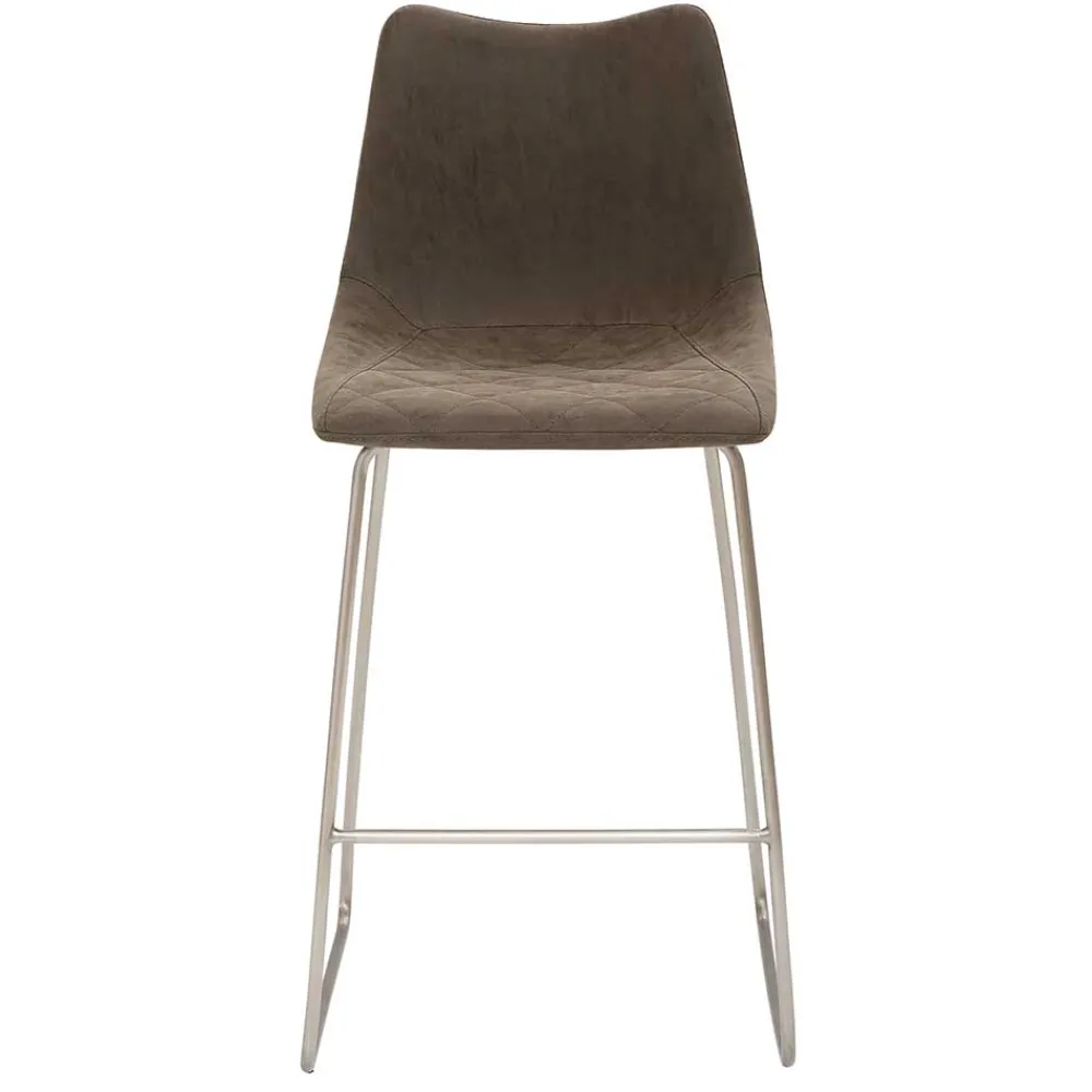 Wohnen Graue Möbel|Barhocker*Bar Stuhl mit Bügelgestell für die Küche - Florencia