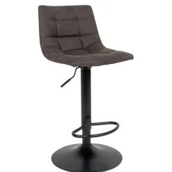 Wohnen Bar Thekenstühle in Dunkelgrau - Rico (2er Set)