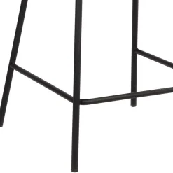 Wohnen Braune Möbel|Sessel & Hocker*Barhocker mit Armlehnen aus Cord Rost Braun - Benede (2er Set)