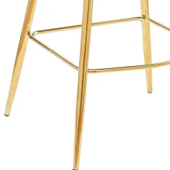 Wohnen Barhocker mit Muschel-Lehne in Beige - Grovossa (2er Set)