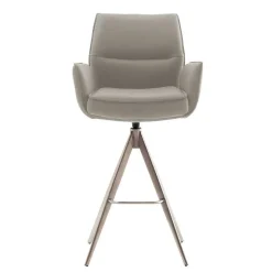 Wohnen Barhocker|Hocker*Bar-Lederstühle mit Armlehnen - Damien (2er Set)