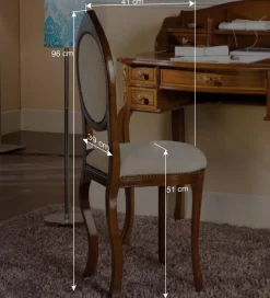 Wohnen Barock Möbel*Barock Arbeitszimmer Möbel Natale mit Schreibtisch (zweiteilig)