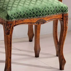 Wohnen Barhocker|Hocker*Barock Hocker gepolstert Agosto in Grün