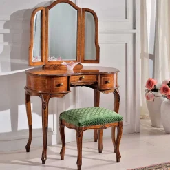 Wohnen Barhocker|Hocker*Barock Hocker gepolstert Agosto in Grün