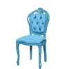 Wohnen Designermöbel*Barock Polsterstuhl in Türkis Blau - Ciosda