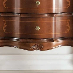 Wohnen Barock Vitrinenschrank mit 2 Schubladen Dentro 80cm breit