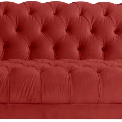 Wohnen Sofas|Sofa*Barock Wohnzimmersofa in Ziegelrot - Henissa