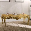 Wohnen Designermöbel*Barock Wohnzimmertisch in Gold Eliah 108x57 cm