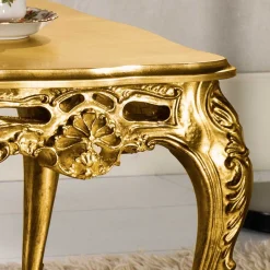 Wohnen Designermöbel*Barock Wohnzimmertisch in Gold Eliah 108x57 cm