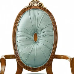 Wohnen Designermöbel*Barockstuhl mit Armlehnen in Mint - Eracosta