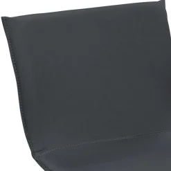 Wohnen Barhocker|Hocker*Barstuhl aus Echtleder in Anthrazit - Charlena