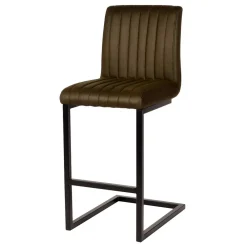 Wohnen Sessel & Hocker|Barhocker*Barstuhl in Oliv Grün Microfaserbezug - Lnyza (2er Set)