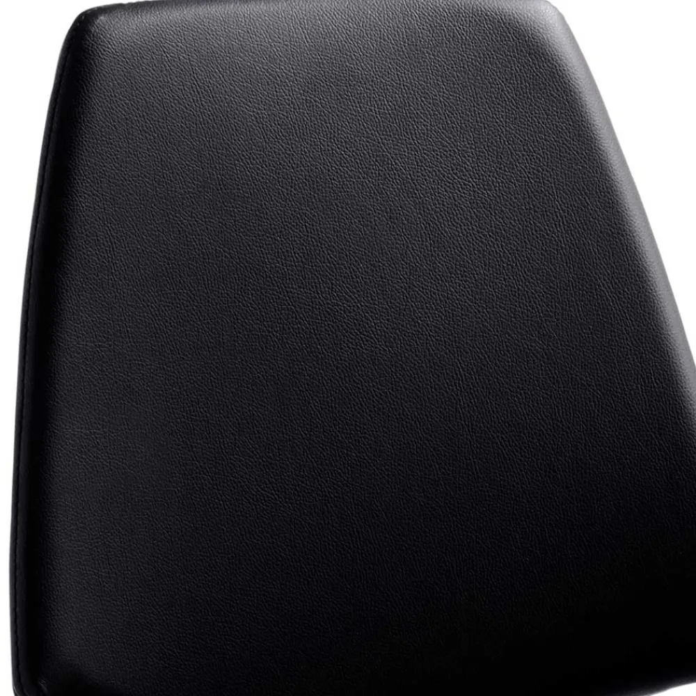 Wohnen Barstuhl in Schwarz - echtes Leder - Jodolio