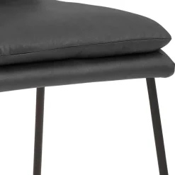 Wohnen Barstuhl mit Bügelgestell mit Fußablage - Carlot