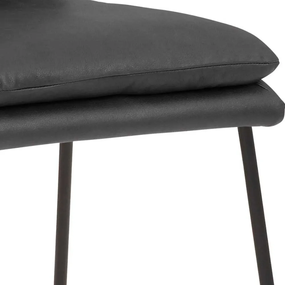 Wohnen Barstuhl mit Bügelgestell mit Fußablage - Carlot