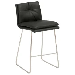 Wohnen Barstuhl mit 67cm Sitzhöhe in Dunkelgrau - Rock