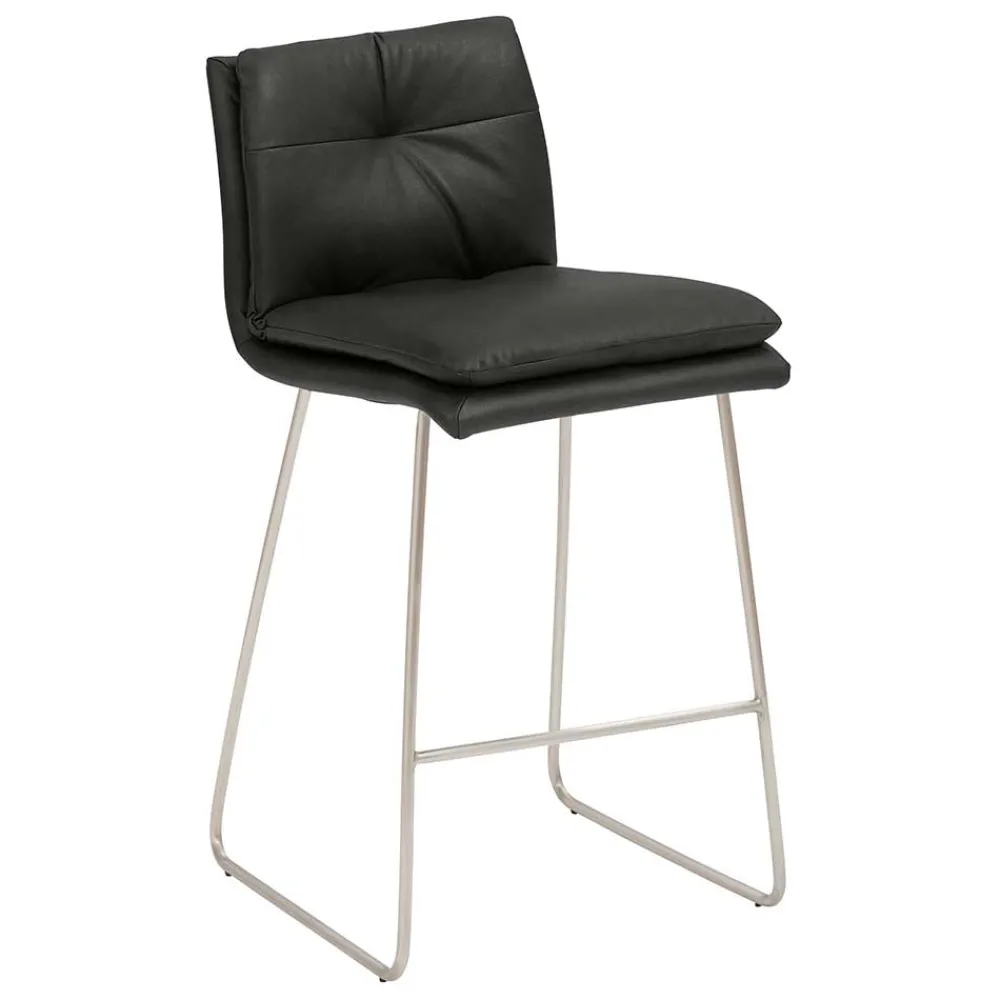 Wohnen Barstuhl mit 67cm Sitzhöhe in Dunkelgrau - Rock