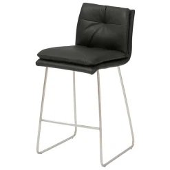 Wohnen Barstuhl mit 67cm Sitzhöhe in Dunkelgrau - Rock