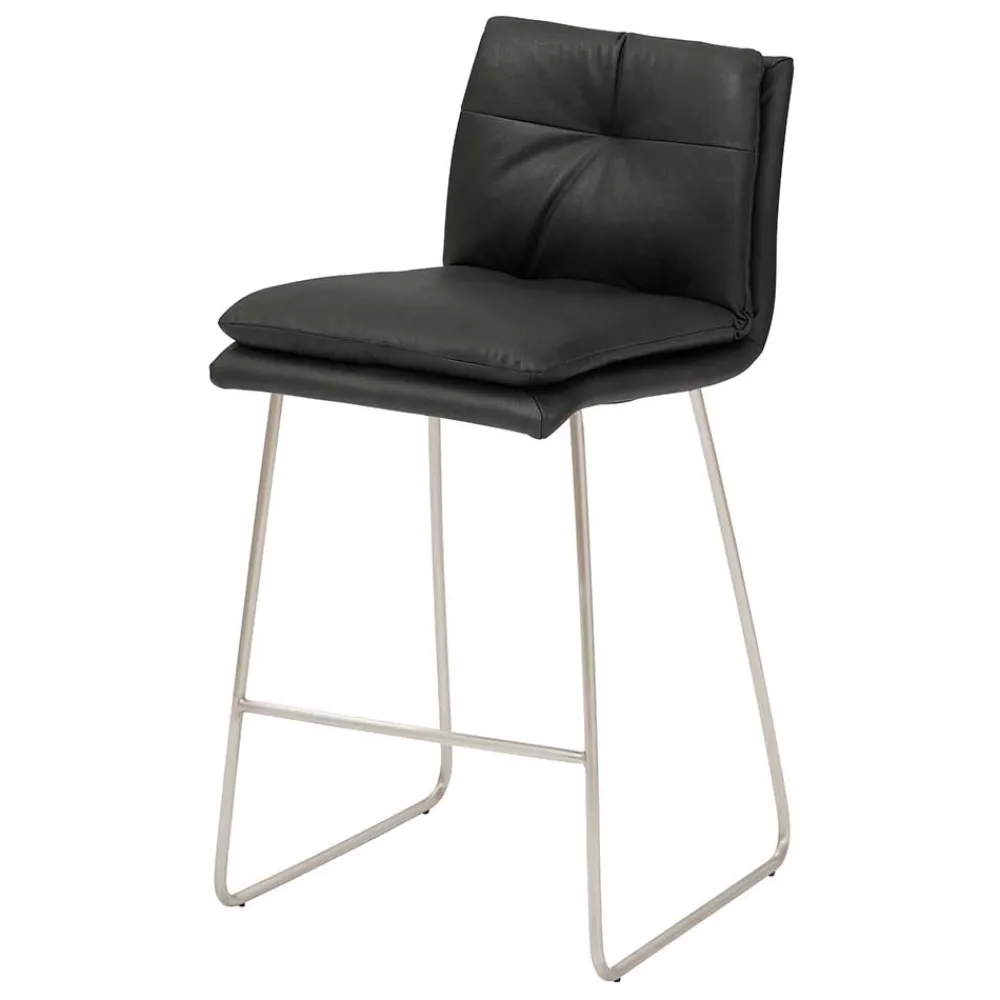 Wohnen Barstuhl mit 67cm Sitzhöhe in Dunkelgrau - Rock