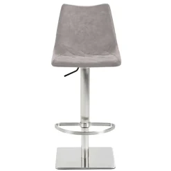 Wohnen Barhocker|Sessel & Hocker*Barstuhl mit Schalensitz in Lichtgrau - Inn