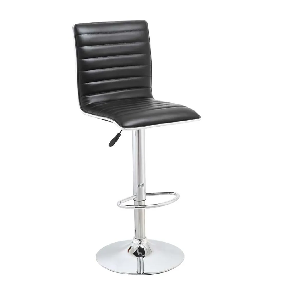 Wohnen Graue Möbel|Schwarze Möbel*Barstuhl mit Tellerfuß - Grodasso