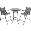 Wohnen Sitzgruppe|Balkonmöbel*Bartisch & Bar-Klappstühle Set - Irvine (dreiteilig)