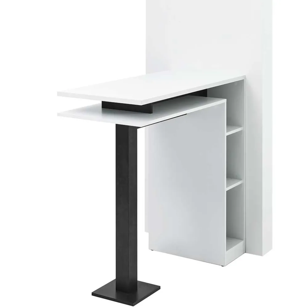 Wohnen Bartisch mit Regal - ideal für Küche & Büro - Grenada