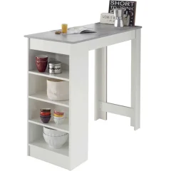 Wohnen Bartisch mit Regal 115x103x50 cm - Xeli