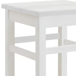 Wohnen Küchen-Essgruppen|Essgruppen*Bartisch und Barhocker in Weiß - Zanaris (dreiteilig)