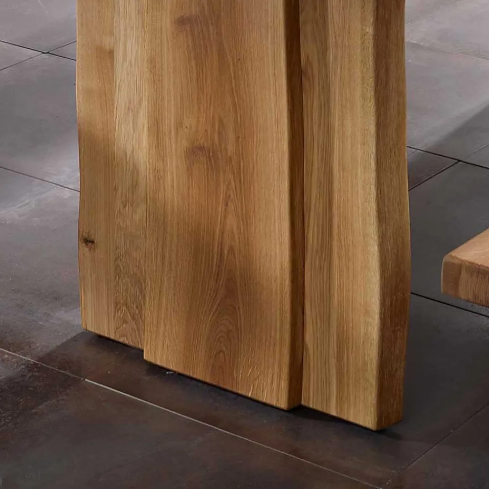 Wohnen Naturholzmöbel|Massivholzmöbel*Baumesstisch aus Wildeiche Massivholz - Cantinos