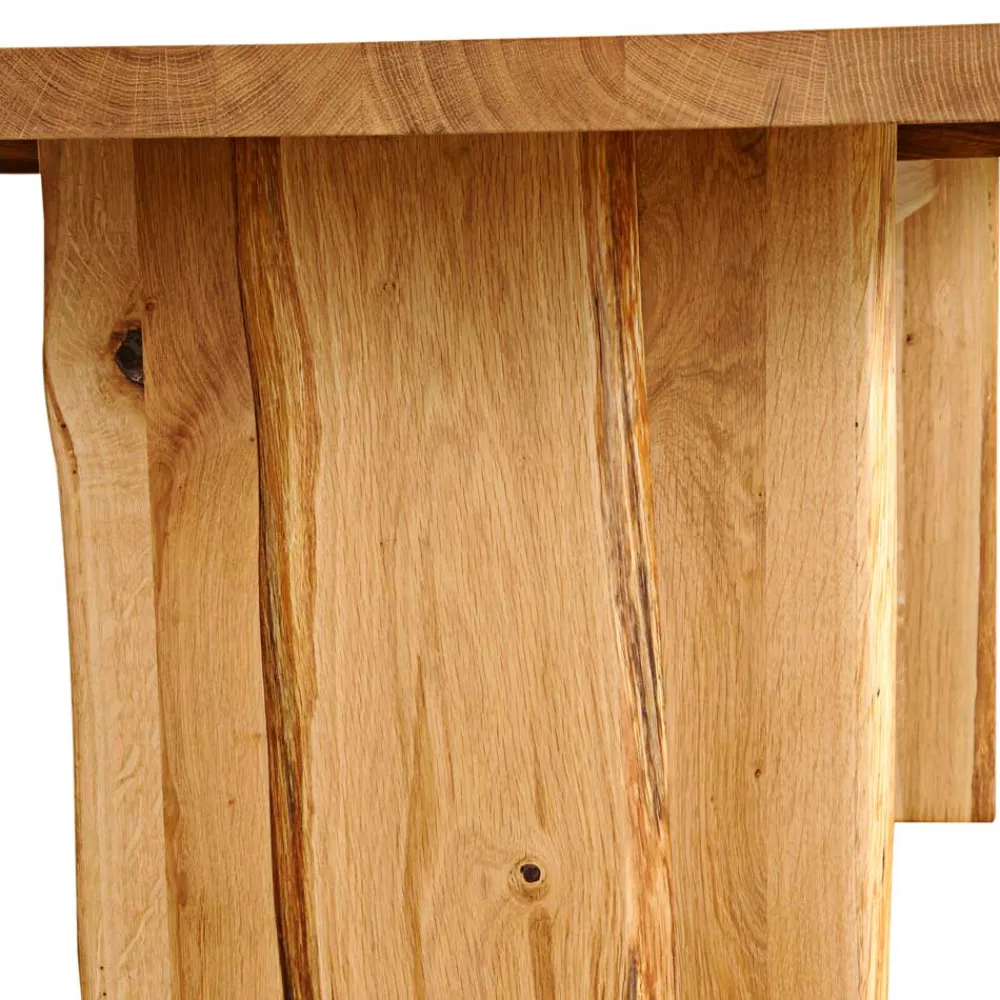 Wohnen Naturholzmöbel|Massivholzmöbel*Baumesstisch aus Wildeiche Massivholz - Cantinos