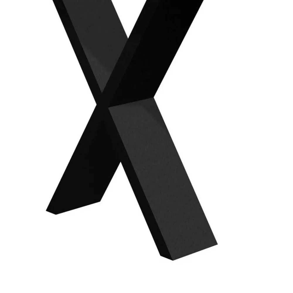 Wohnen Massivholzmöbel|Küchentische*Baumkante Tisch mit X-Füßen in 12 Größen - Isacco