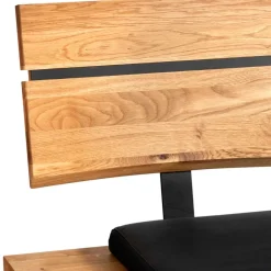 Wohnen Baumkanten Bank mit Lehne für Esstisch - Jessmine