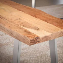 Wohnen Loft Möbel|Industrial Möbel*Baumkanten Essbank aus Akazie Massivholz - Yukon