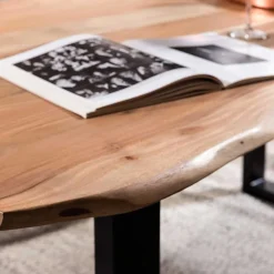 Wohnen Baumkanten Essgruppe mit U-Füßen - Tonnato (dreiteilig)