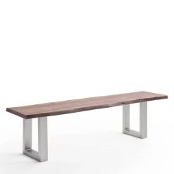 Wohnen Baumkanten Esstischbank mit Bügelgestell - Lydija