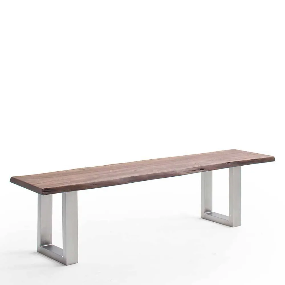 Wohnen Baumkanten Esstischbank mit Bügelgestell - Lydija