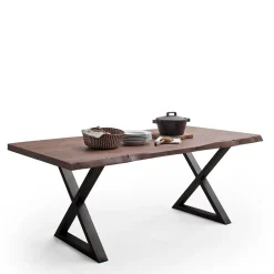 Wohnen Baumkanten Esszimmertisch in Walnuss - Adakras