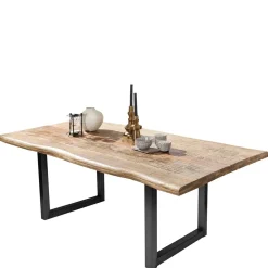 Wohnen Loft Möbel|Industrial Möbel*Baumkantentisch aus Mangobaum Massivholz - Danae