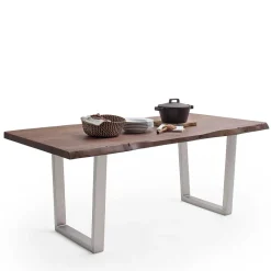 Wohnen Baumkanten-Tisch in Walnuss Braun - Bennetto