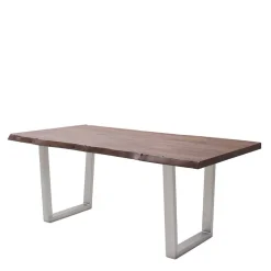 Wohnen Baumkanten-Tisch in Walnuss Braun - Bennetto